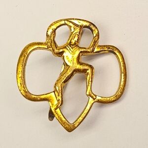 Vintage Girl Scout Brownies Pin